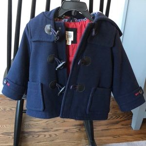Baby Gap navy wool pea coat 18-24M